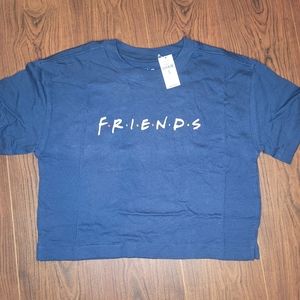 crop top "friends" t shirt nwt